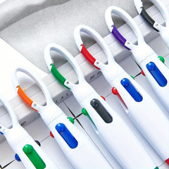 6 Pack Retractable Shuttle Pens, Great Office & School Supplies Gift
