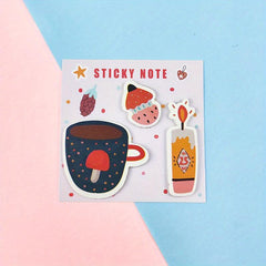 Cartoon Sticky Notes 60 Sheets Creative Note Book Cartoon Shaped Stickers