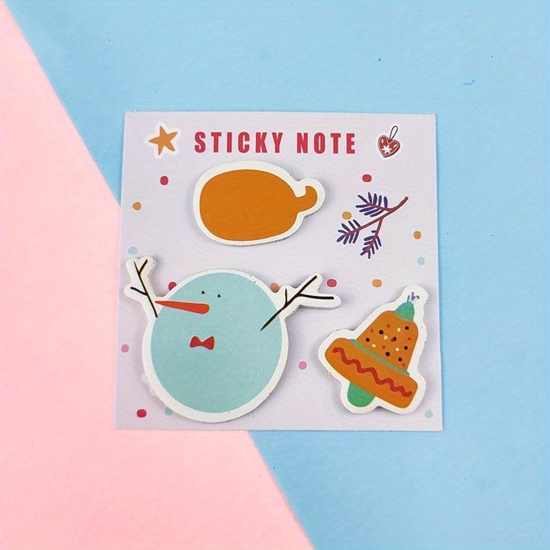 Cartoon Sticky Notes 60 Sheets Creative Note Book Cartoon Shaped Stickers