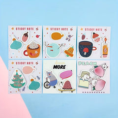 Cartoon Sticky Notes 60 Sheets Creative Note Book Cartoon Shaped Stickers