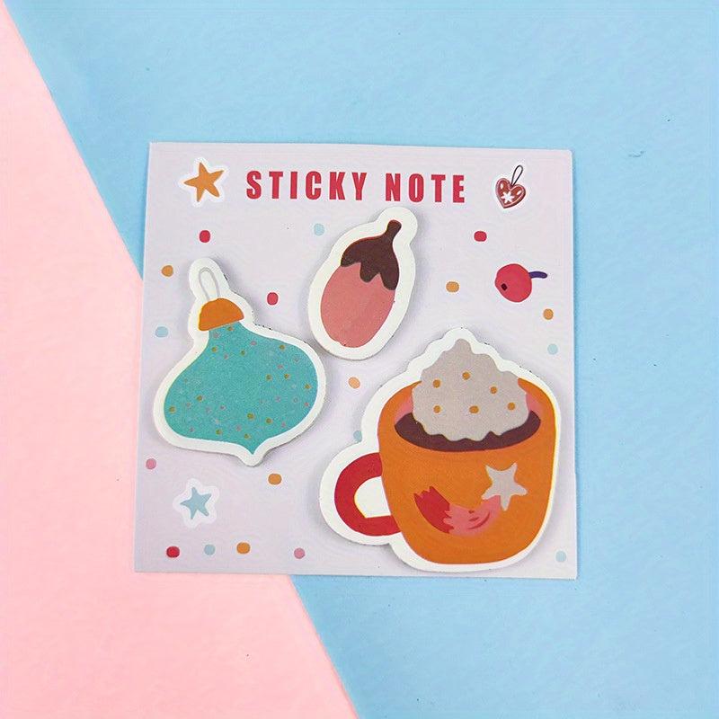 Cartoon Sticky Notes 60 Sheets Creative Note Book Cartoon Shaped Stickers