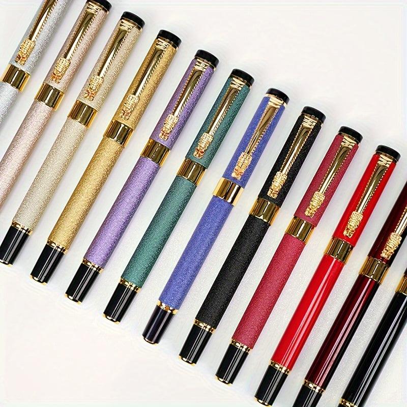 Stylish All Metal Frosted Christmas Pen - Perfect for Students