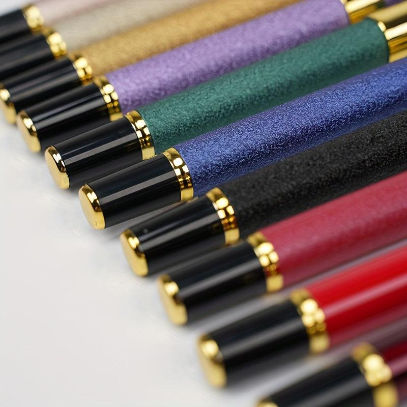 Stylish All Metal Frosted Christmas Pen - Perfect for Students