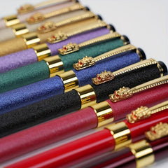 Stylish All Metal Frosted Christmas Pen - Perfect for Students
