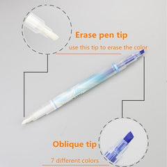7-Piece Erasable Highlighter Set for Students and Office Use