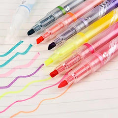 7-Piece Erasable Highlighter Set for Students and Office Use