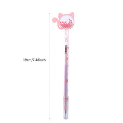 4pcs Cat Gel Pens for Students Sequin Kittens & 0 5 Water-based Signature Pens