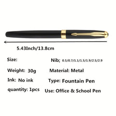 7-in-1 Fountain Pen Set 0.5mm-2.9mm Nibs for Writing Needs