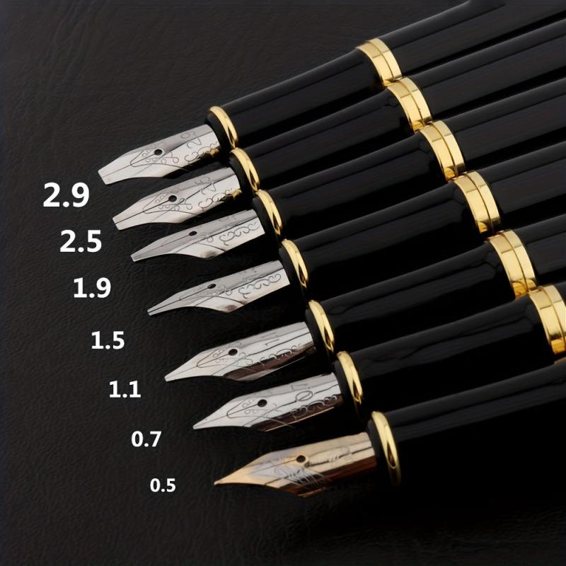 7-in-1 Fountain Pen Set 0.5mm-2.9mm Nibs for Writing Needs
