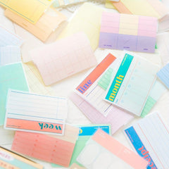 Warm Island Series Japanese Style Sticky Note Portable Easy To Tear Plan Sticker
