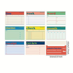 Warm Island Series Japanese Style Sticky Note Portable Easy To Tear Plan Sticker