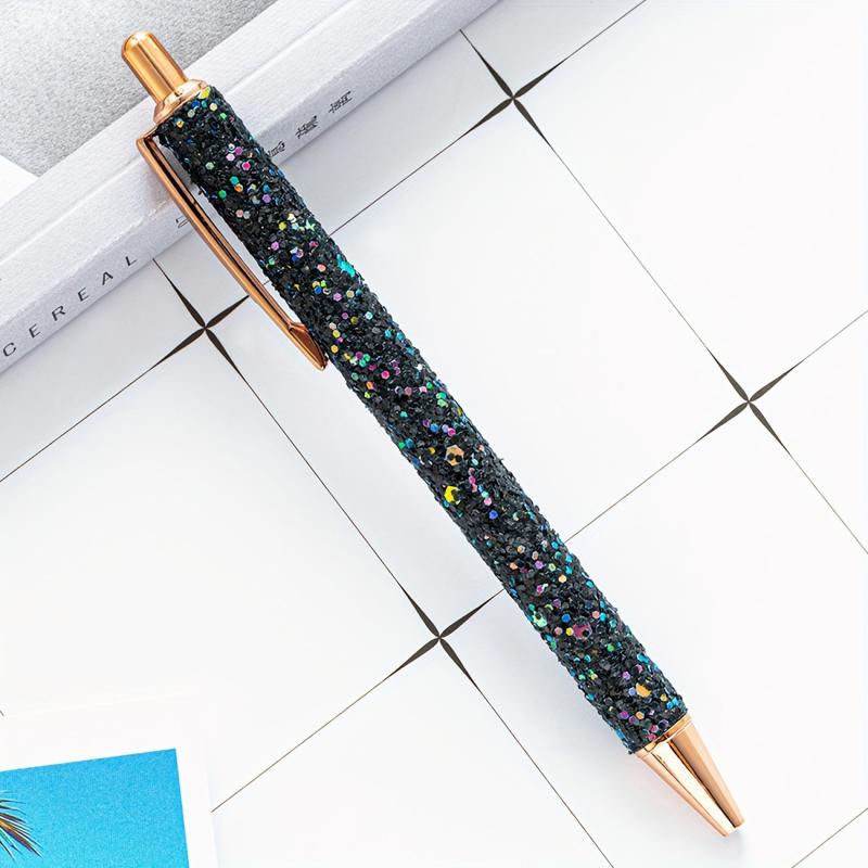 Sequins Ballpoint Pens Glitter Retractable Ink Medium Point