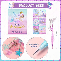 Mermaid Pen Set for Birthday and School Supplies