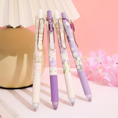 4pcs 0.5mm Vintage Rose Gel Pens for Writing, Painting, School & Office