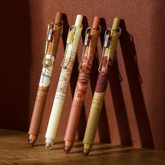 4pcs 0.5mm Vintage Rose Gel Pens for Writing, Painting, School & Office
