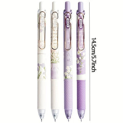 4pcs 0.5mm Vintage Rose Gel Pens for Writing, Painting, School & Office