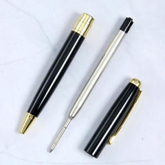 Metal Ballpoint Pen 4-Color 1.0mm Refill Women's Signature Office Student