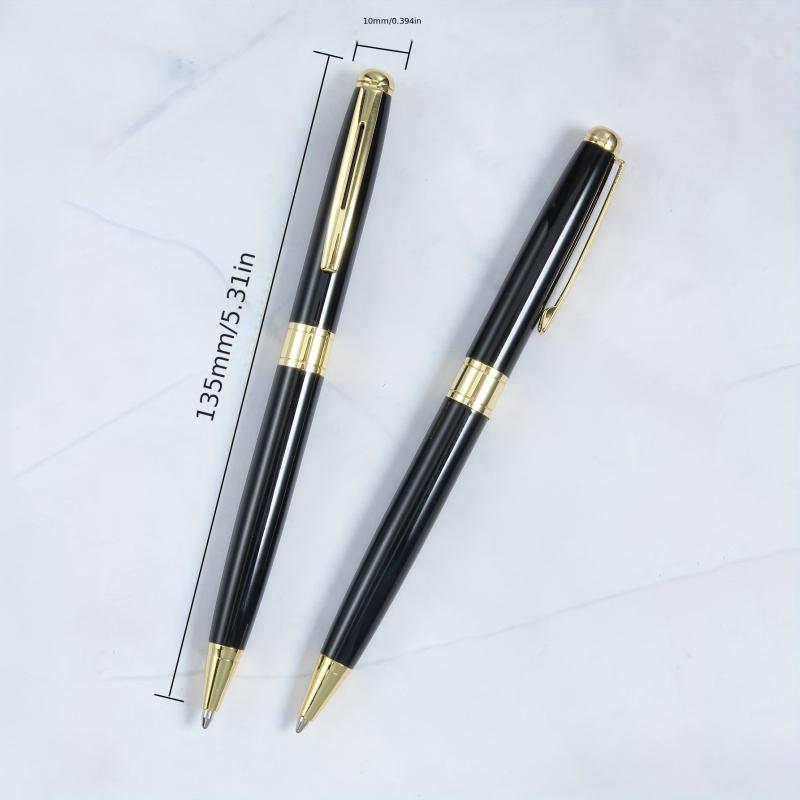 Metal Ballpoint Pen 4-Color 1.0mm Refill Women's Signature Office Student