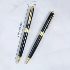 Metal Ballpoint Pen 4-Color 1.0mm Refill Women's Signature Office Student