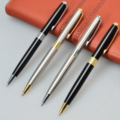 Metal Ballpoint Pen 4-Color 1.0mm Refill Women's Signature Office Student