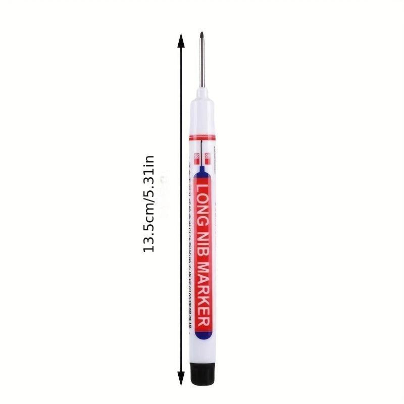 3pcs Deep Hole Lengthened Head Marker Pen Ceramic Tile Deep Hole Marker Pen