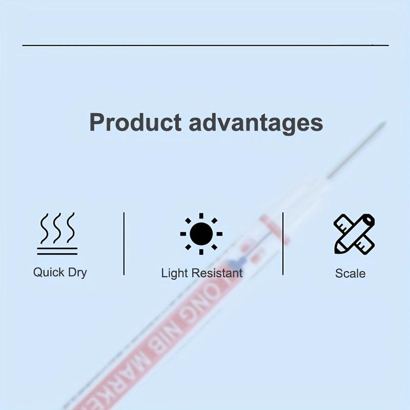 3pcs Deep Hole Lengthened Head Marker Pen Ceramic Tile Deep Hole Marker Pen