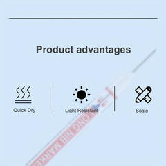 3pcs Deep Hole Lengthened Head Marker Pen Ceramic Tile Deep Hole Marker Pen