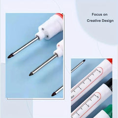 3pcs Deep Hole Lengthened Head Marker Pen Ceramic Tile Deep Hole Marker Pen