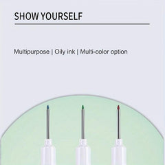 3pcs Deep Hole Lengthened Head Marker Pen Ceramic Tile Deep Hole Marker Pen