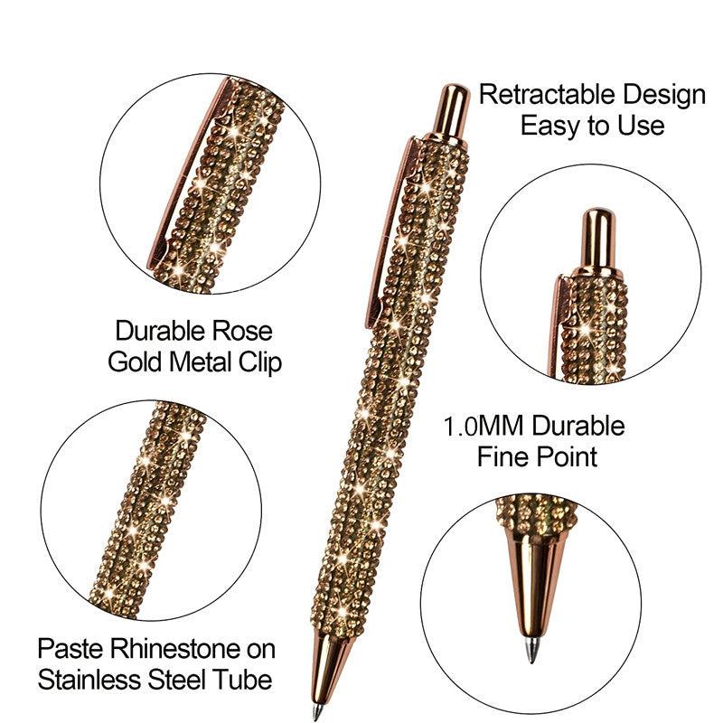 Creative Artificial Diamond Decoration Ballpoint Pen for School Office