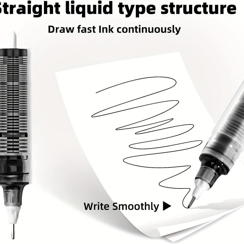 10 Quick Dry 0.5mm Point Pens for Writing & Drawing