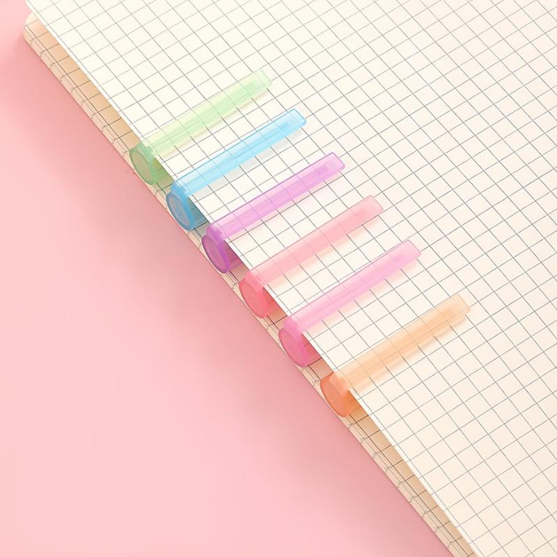 6pcs Colorful Pattern Lace Highlighter Pens for Craft DIY