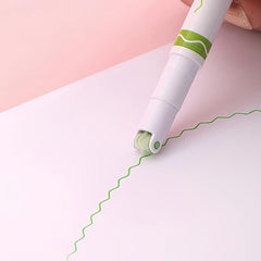 6pcs Colorful Pattern Lace Highlighter Pens for Craft DIY