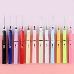 27Pcs Macaron & Classic Colored Pencils 0.5mm Inkless Metal Pen Durable