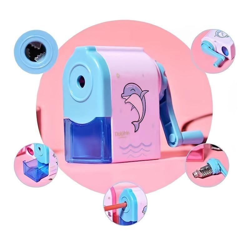 Animal Cartoon Pencil Sharpener Hand Crank Manual School Stationery Gift