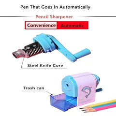 Animal Cartoon Pencil Sharpener Hand Crank Manual School Stationery Gift