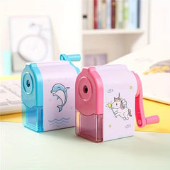 Animal Cartoon Pencil Sharpener Hand Crank Manual School Stationery Gift