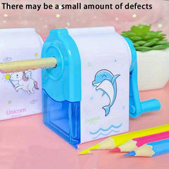 Animal Cartoon Pencil Sharpener Hand Crank Manual School Stationery Gift