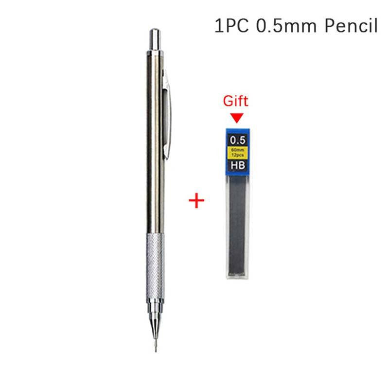 0.3mm Mechanical Pencil Set Full Metal Art Drawing Painting Office School