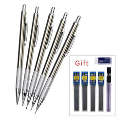 0.3mm Mechanical Pencil Set Full Metal Art Drawing Painting Office School