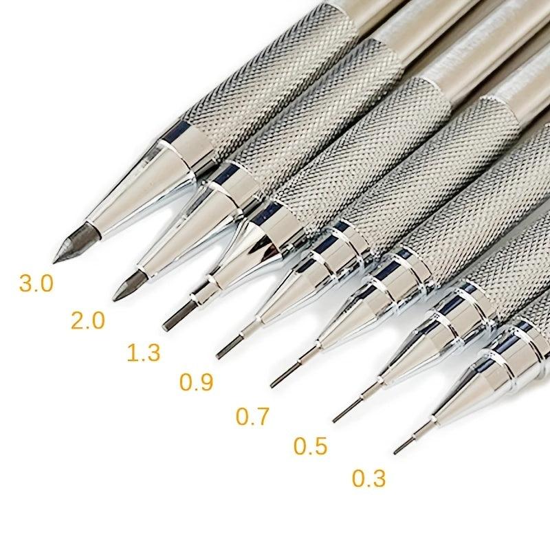 0.3mm Mechanical Pencil Set Full Metal Art Drawing Painting Office School