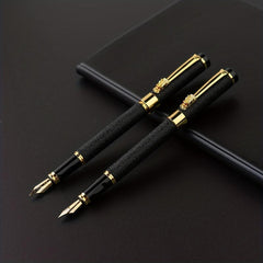 1pc Fountain Pen Classic Frosted Pen With Amazing Comfort Grips Fine Nib