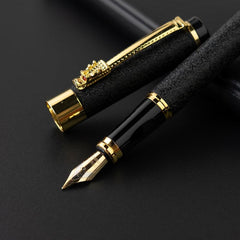 1pc Fountain Pen Classic Frosted Pen With Amazing Comfort Grips Fine Nib