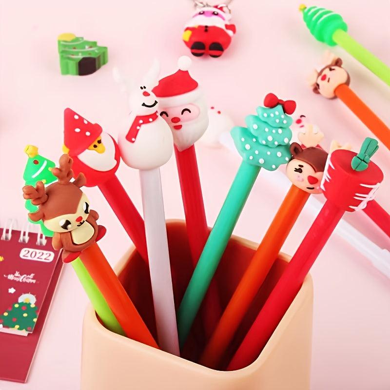 6pcs Christmas Gel Pen 0.38mm Refill Set