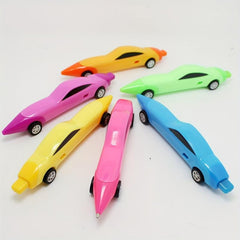 2pcs Racing Car Shaped Ballpoint Pens Retractable & Random Colors