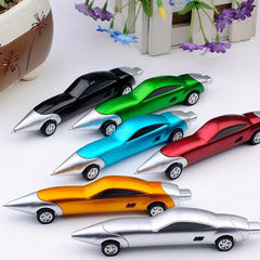 2pcs Racing Car Shaped Ballpoint Pens Retractable & Random Colors