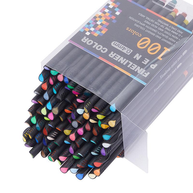 Set of 100 Fine Point Markers for Journal Planner Note Taking Coloring