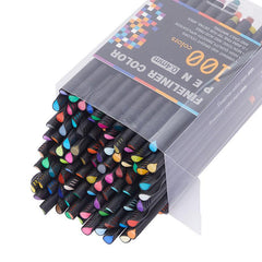 Set of 100 Fine Point Markers for Journal Planner Note Taking Coloring