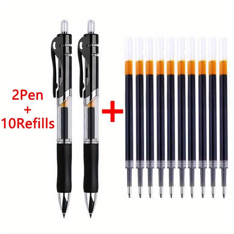 Gel Pen Press And Press 2 Pens 10 Times Charging 0 5mm Ink Cartridge