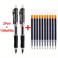 Gel Pen Press And Press 2 Pens 10 Times Charging 0 5mm Ink Cartridge